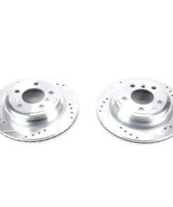 Power Stop 13-18 BMW 320i xDrive Rear Evolution Drilled & Slotted Rotors - Pair