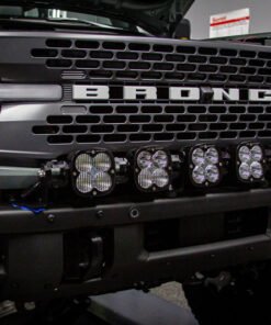 Baja Designs 2021+ Ford Bronco 6 XL Linkable Light Bar Kit Plastic Bumper Mount w/Upfitter