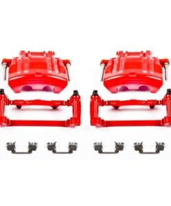 Power Stop 2012 Chrysler 300 Front Red Calipers w/Brackets - Pair