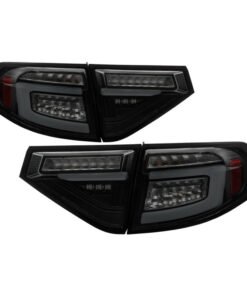 Spyder 08-14 Subara Impreza WRX Hatchback LED Tail Lights Seq Signal Blk Smoke ALT-YD-SI085D-SEQ-BSM