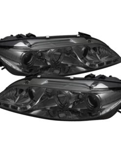 Spyder Mazda 6 03-05 With Fog Lights Projector Headlights LED Halo DRL Smke PRO-YD-M603-FOG-DRL-SM