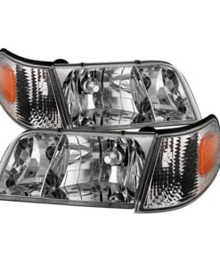 Xtune Crown Victoria 98-11 Crystal Headlights w/ Corner Lights Set Chrome HD-JH-CRVI98-SET-C