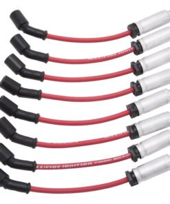 Edelbrock Spark Plug Wire Set LS Truck w/ Metal Sleeves 99-15 50 Ohm Resistance Red Wire (Set of 8)