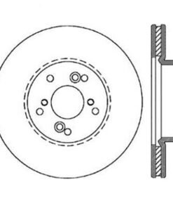 StopTech Power Slot Slotted 99-08 Acura TL (STD Caliper) / 01-03 CL / 04-09 TSX Front Right Rotor