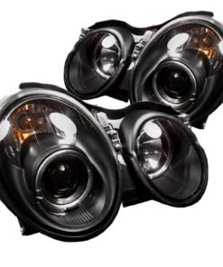 Spyder Mercedes Benz CLK 98-02 Projector Headlights Halogen Model- LED Halo Blk PRO-YD-MBCLK98-HL-BK