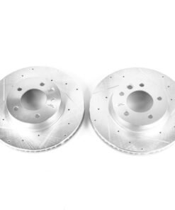Power Stop 04-06 Porsche Cayenne Front Evolution Drilled & Slotted Rotors - Pair