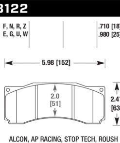 Hawk 2007 Ford Mustang Saleen S281 Extreme HPS 5.0 Front Brake Pads