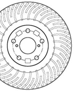 StopTech 11-14 Lexus GS300/350/400/430 (Will Not Fit F Sport) Slotted Sport Front Right Brake Rotor