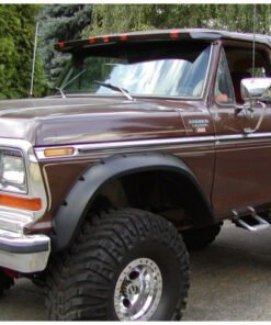 Bushwacker 78-79 Ford Bronco Cutout Style Flares 2pc - Black