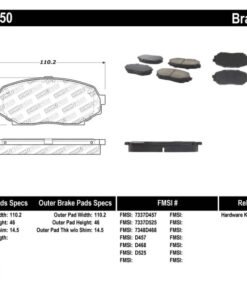 StopTech Performance 90-93 Mazda Miata Front Brake Pads D525