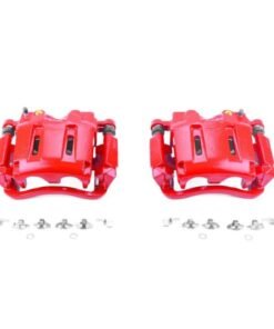 Power Stop 05-12 Ford F-250 Super Duty Front Red Calipers w/Brackets - Pair