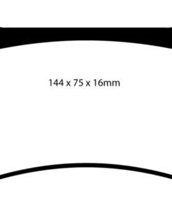EBC 03-06 Jaguar XJR 4.2 Supercharged Redstuff Front Brake Pads