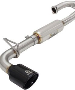 aFe Takeda 11-16 Scion TC 2.5L 2 1/4-2 1/2in Stainless Steel Axle-Back Exhaust w/Black Tip