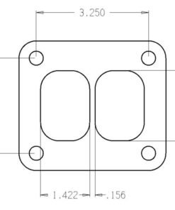 Cometic Turbo FLG T-Series Exhaust Inlet .010in Exhaust Gasket