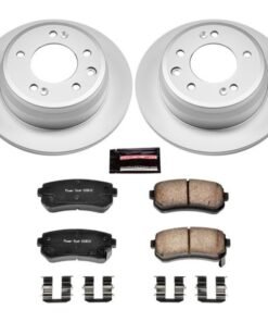 Power Stop 09-12 Hyundai Elantra Rear Z17 Evolution Geomet Coated Brake Kit