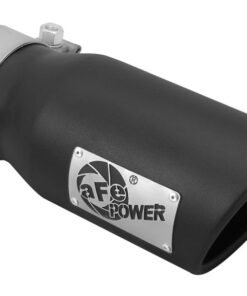 aFe MACHForce XP 3in Inlet x 4in Outlet x 9in Length Clamp-On Black Tip