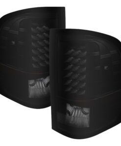 Xtune Chevy Silverado 07-13 LED Tail Lights Black Smoke ALT-JH-CS07-LED-BKSM