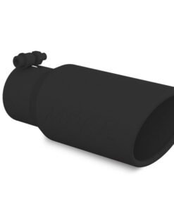 MBRP Universal Tip 4in OD 3in Inlet 10in Length Angled Rolled End Black