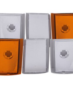 ANZO Corner Lights 1988-1993 Chevrolet C1500 Euro Corner Lights 4 Crystal Chrome / 2 Crystal Amber