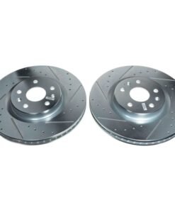 Power Stop 20-21 Chevrolet Corvette Front Evolution Drilled & Slotted Rotor - Pair