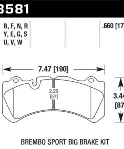 Hawk 09 Nissan GT-R R35 HP+ Street Front Brake Pads