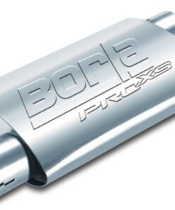 Borla Universal Pro-XS Oval 2in Inlet/Outlet Offset/Offset Notched Muffler