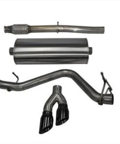 Corsa 14-17 Chevy Silverado 5.3L V8 CC / SB 3in Single Side Exit Touring Cat-Back Exhaust Black Tips
