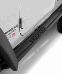Smittybilt SRC Classic Rail with Step for Jeep Wrangler Unlimited JK - Black - 76639