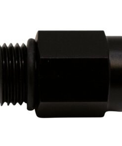 DeatschWerks 6AN ORB Male to M12 X 1.5 Metric Female (Incl O-Ring) - Anodized Matte Black