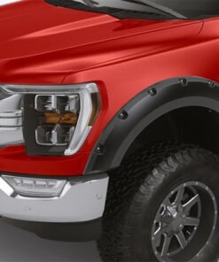Lund 21-22 Ford F-150 RX-Rivet Style Smooth Fender Flares - Black (2 Pc. Front)