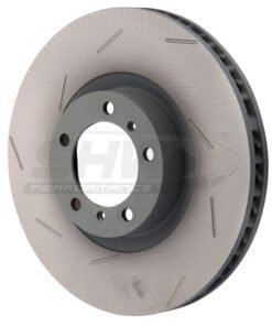 SHW 17-20 Porsche Panamera 4S 2.9L w/18in Wheel/Slvr Caliper Left Front Slotted MB Brake Rotor