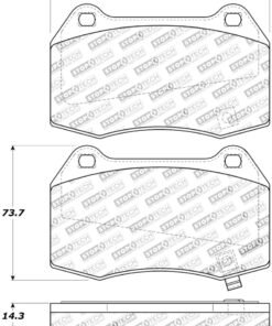 StopTech Street Touring 02-07 350z/G35 w/ Brembo Front Brake Pads