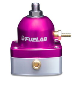 Fuelab 535 EFI Adjustable Mini FPR 25-90 PSI (2) -6AN In (1) -6AN Return - Purple