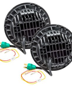 Oracle 7in High Powered LED Headlights - NO HALO - Black Bezel