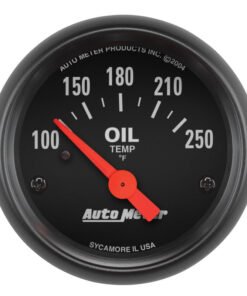 Autometer Z-Series 52mm 100-250 Degrees F. SSE Oil Temp Gauge