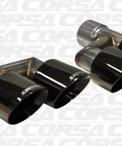 Corsa 15-16 Ford Mustang GT 5.0 Black Quad Tips Kit