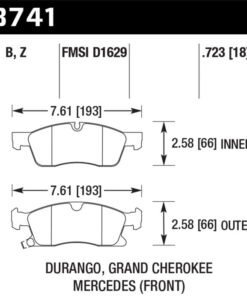 Hawk 13-15 Mercedes-Benz GL350/450 12-15 ML350 2015 ML250 HPS 5.0 Front Brake Pads