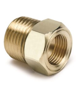 Autometer 1/2 inch NPT Male Brass for Mechanical Temp. Gauge Adapter