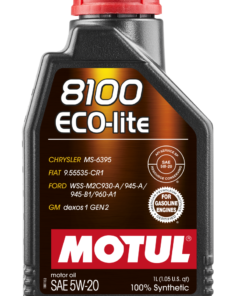 Motul 1L Synthetic Engine Oil 8100 5W20 ECO-LITE - Case of 12