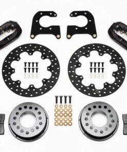 Wilwood Forged Dynalite Rear Drag Kit Drilled Rotor New Big Ford 2.50in Offset