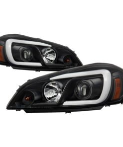 Spyder 06-13 Chevy Impala / 06-07 Chevy Monte Carlo Projector Headlights - Light Bar - Black