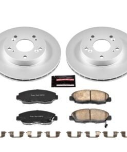 Power Stop 06-11 Honda Civic Front Z17 Evolution Geomet Coated Brake Kit