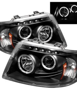 Spyder Ford Expedition 03-06 Projector Headlights LED Halo LED Blk (Not Included) PRO-YD-FE03-HL-BK