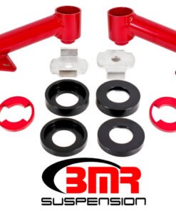 BMR 15-17 S550 Mustang Cradle Bushing Lockout Kit - Red