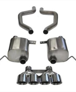 Corsa 15+ Chevy Corvette Z06 (Grand Sport M/T Only) 3in Axle Back Xtreme Exhaust Pol Quad 4.5in Tip
