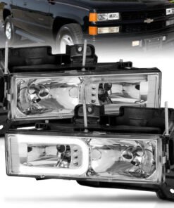 ANZO 1999-2000 Cadillac Escalade Crystal Headlights