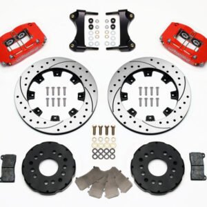 Wilwood Dynapro Radial Front Kit 12.19in Drilled Red 95-99 Mitsubishi Eclipse (*Line Kit Needed*)