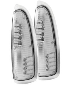 ANZO LED Mirror Lights 2003-2007 Ford Excursion LED Mirror Lights Clear w/ Amber LED