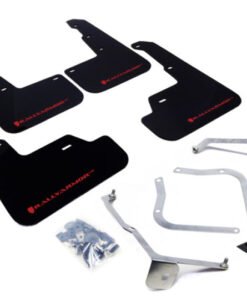 Rally Armor 15+ Subaru WRX & STi Sedan Only UR Black Mud Flap w/ Red Logo