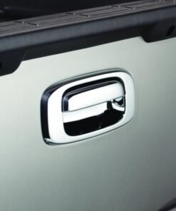 AVS 07-13 Chevy Silverado 1500 (w/o Keyhole) Tailgate Handle Cover 2pc - Chrome